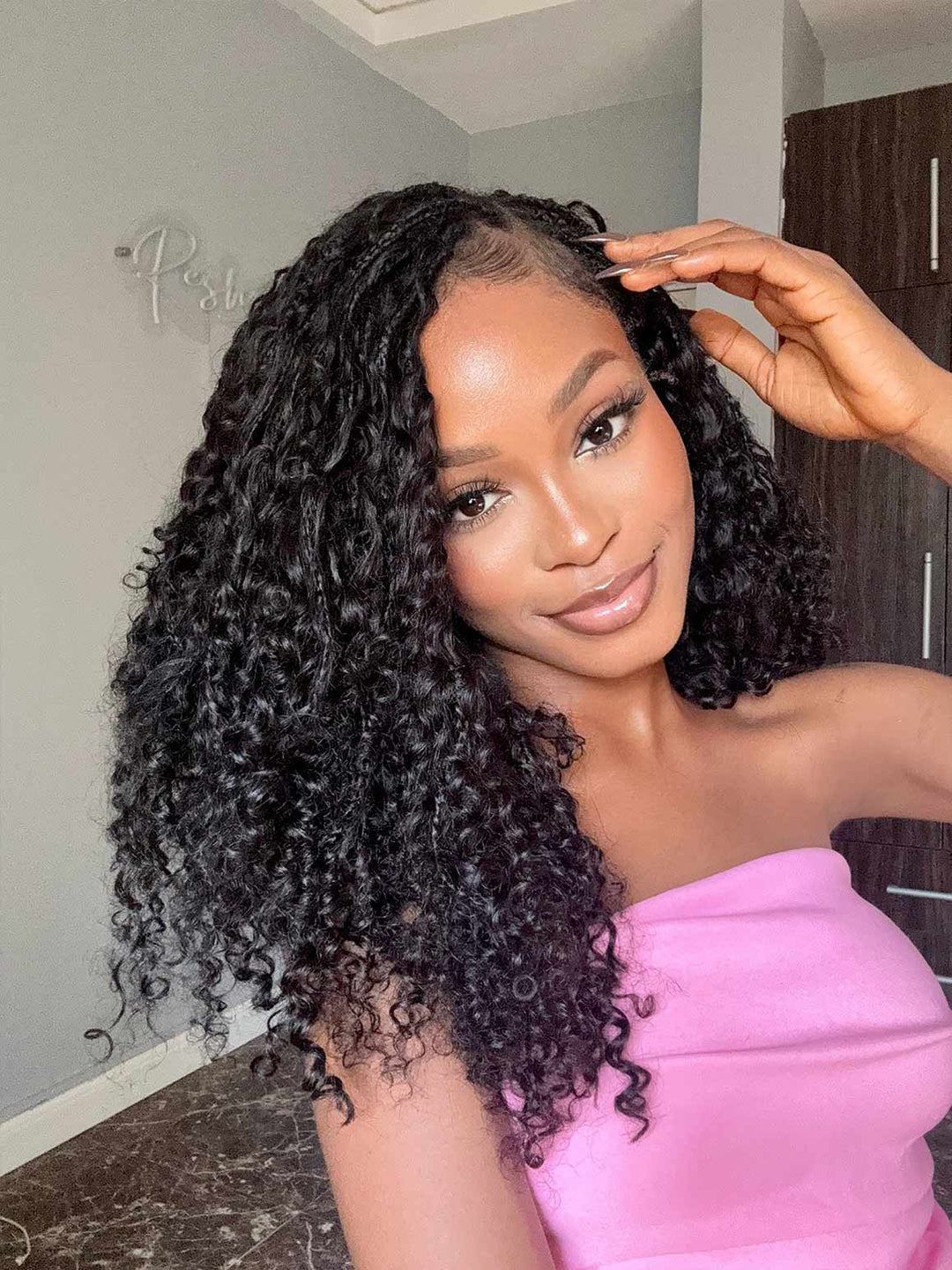 shoulder length boho knotless braids