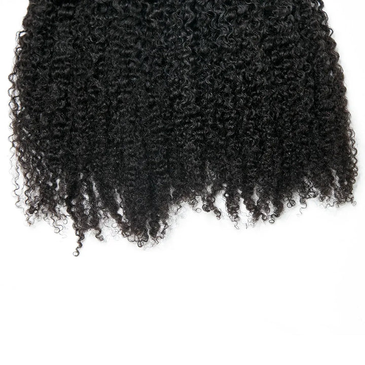 Double Drawn Bulk Human Braiding Hair Tight Curly