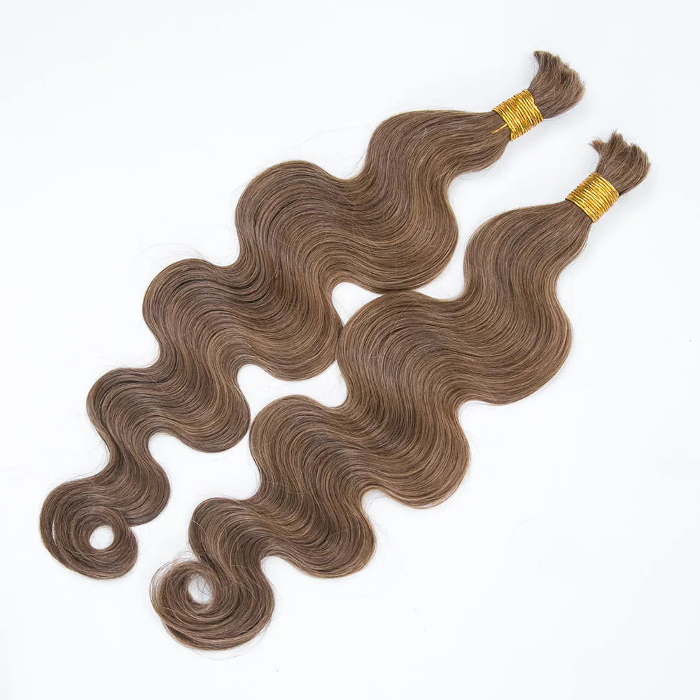 Bulk Human Hair For Braiding #8 Body Wave