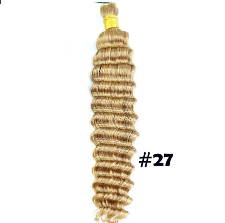 Bulk Human Hair For Braiding #27Deep Wave