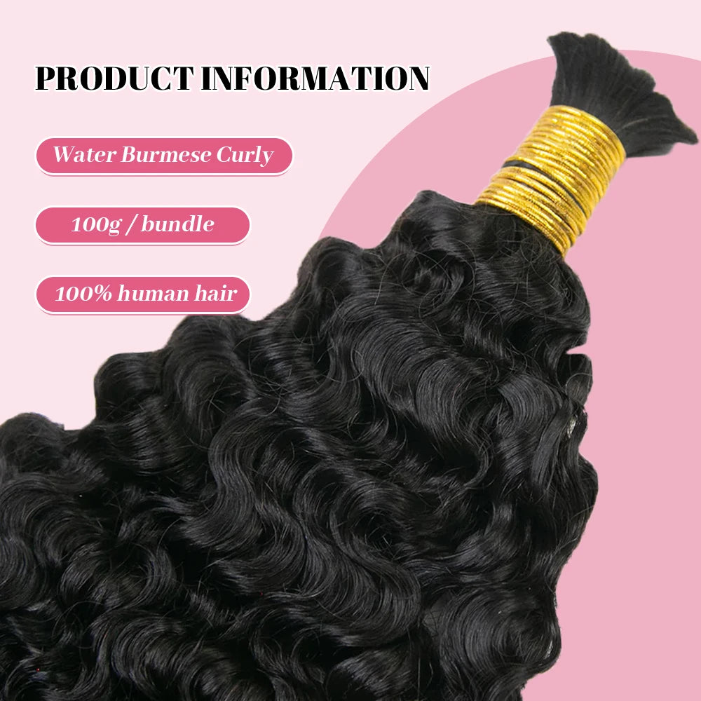 water_burmese_curly_Bulk_Human_Hair_details