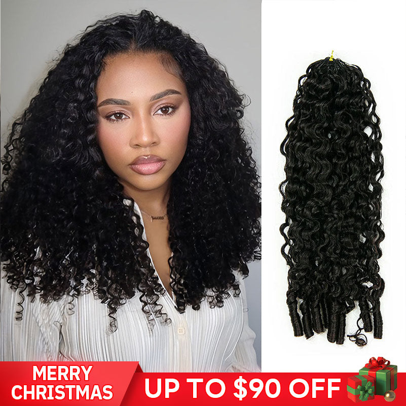 water_curly_crochet human hair 