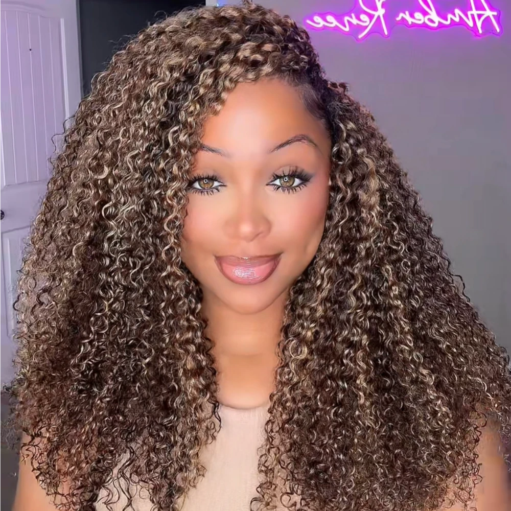 EAYON Lightweight Blend #D4/27 Water Deep Wave Crochet Human Hair Eayonhair