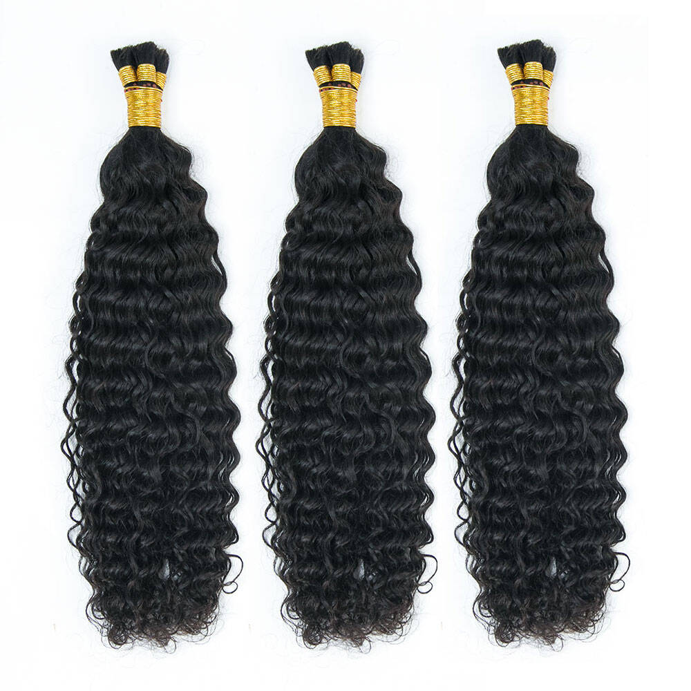 Pre-Divided Water Wave Double Drawn Human Hair For Boho Braids