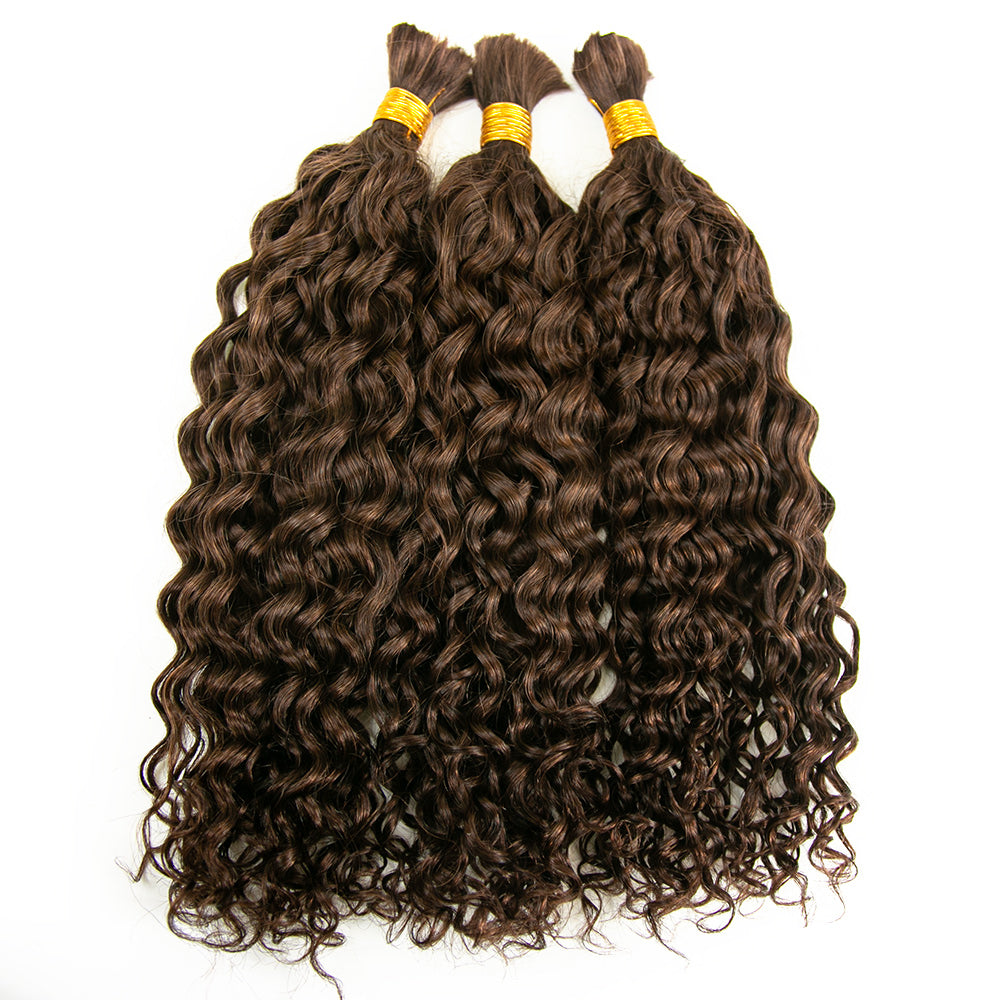 water wave color4 bulk human braiding hair