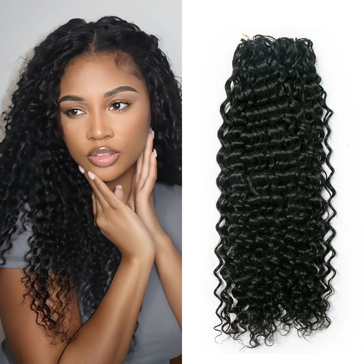 EAYON Lightweight Water Wave Crochet Human Hair Extension