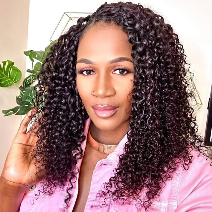 EAYON Water Wave Lightweight Miracle Knots Feather Crochet Human Hair