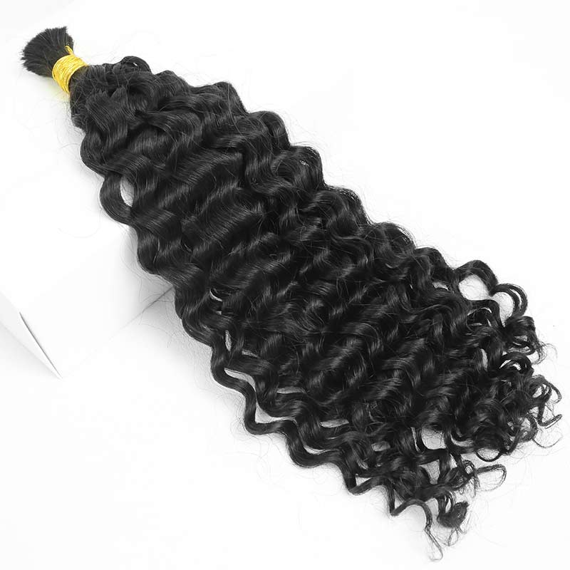 Double Drawn Bulk  Human Braiding Hair Water Wave (Bora Bora Braids Hair)