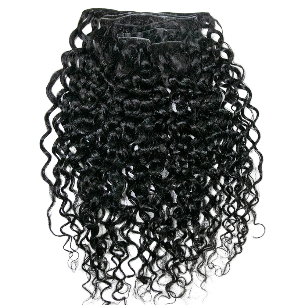 Water Wave Invisible Seamless Clip-Ins—Everyday Human Hair Volume Boost ...