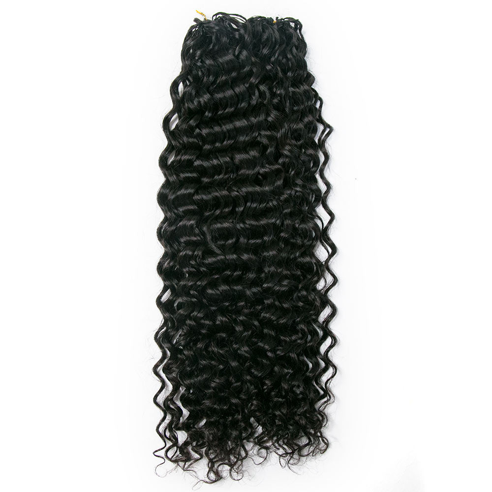 EAYON Lightweight Water Wave Crochet Human Hair Extension