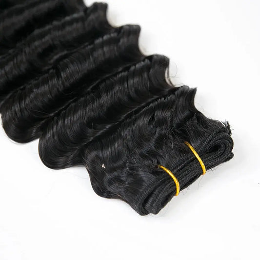 Cambodia Virgin Hair Weft Bundles Deep Wave Human Hair Weaving Eayonhair