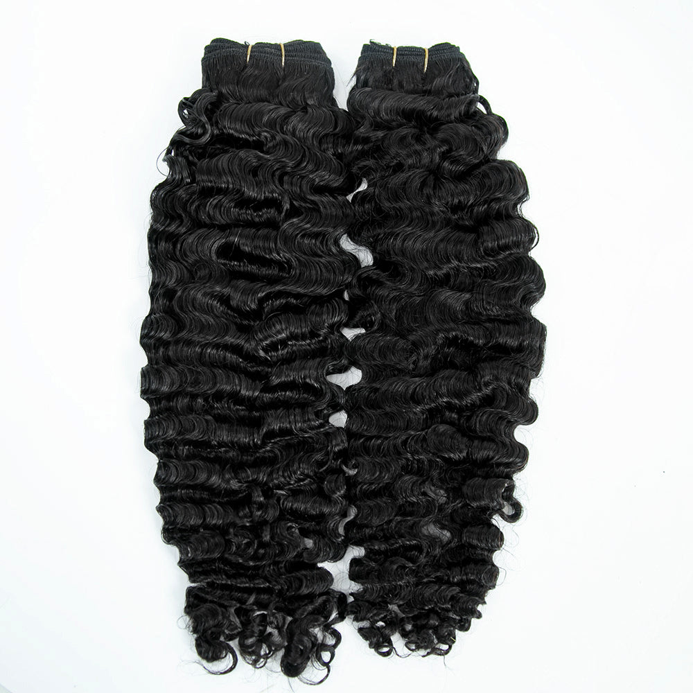 Weft Bundles Water Deep Wave Human Hair