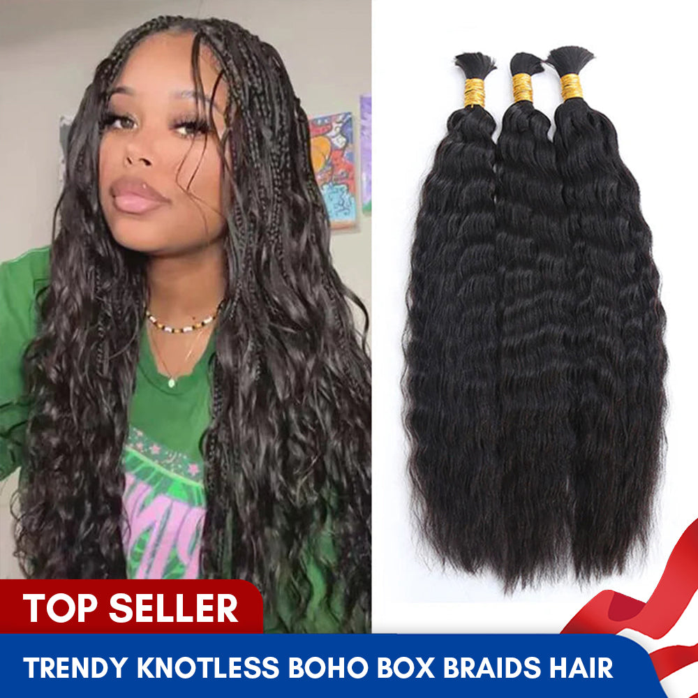 Wet and Wavy Super Bulk Human Hair for Braiding