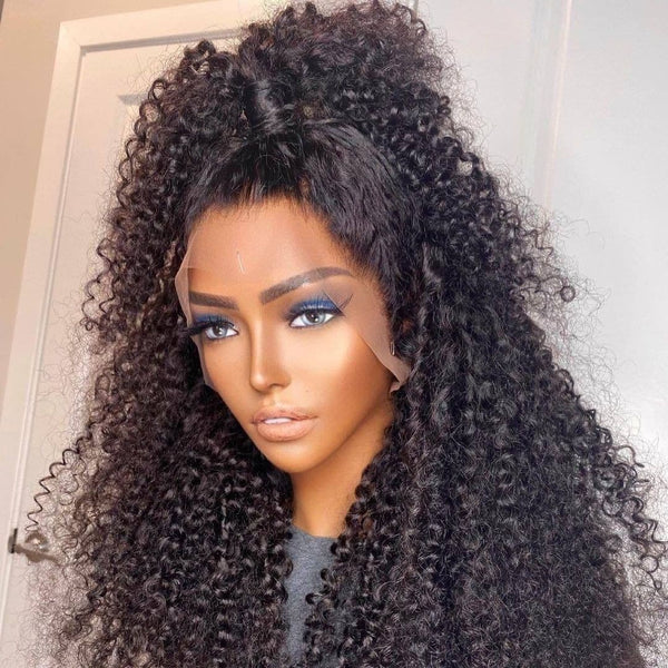 360 Lace Frontal Kinky Curly Hair  Pre-Plucked 360 Frontal Kinky Curly