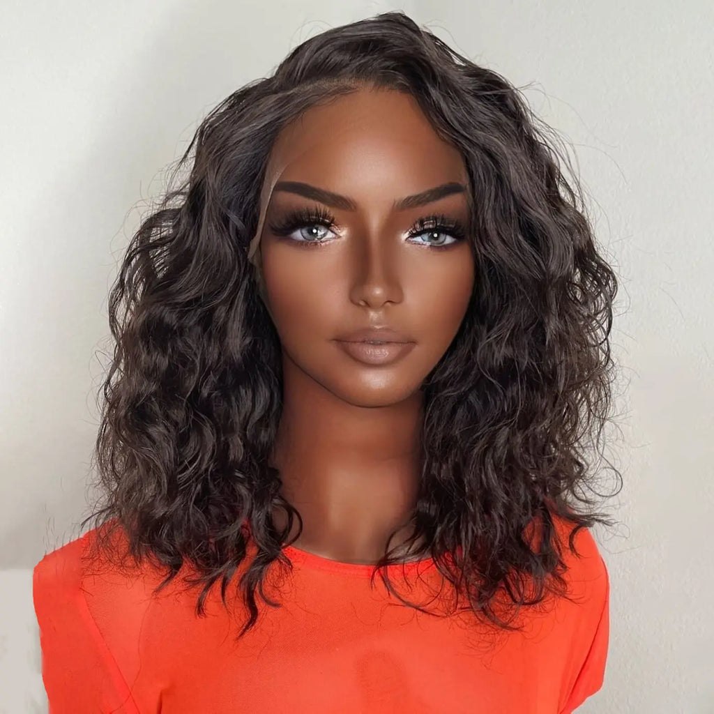 Pre Plucked BOB Loose Curly 360 HD Lace Frontal Wig OBWL 3