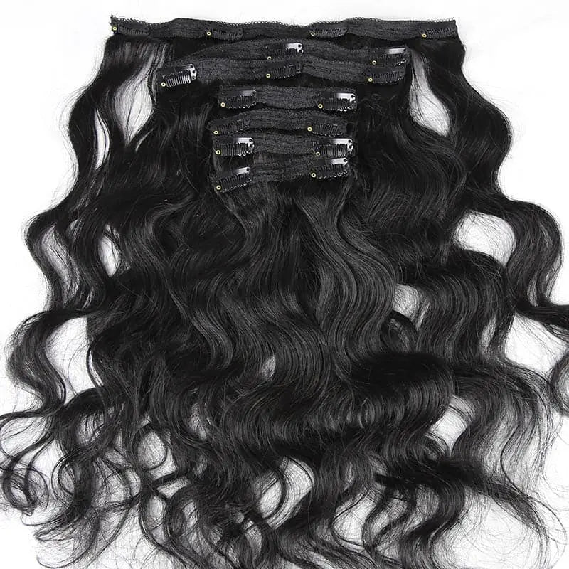 Black Clip-In Hair Extension Weft Peruvian body wave 24 inches 71c8eccf175a4f4f81414558c31a19  main image 3