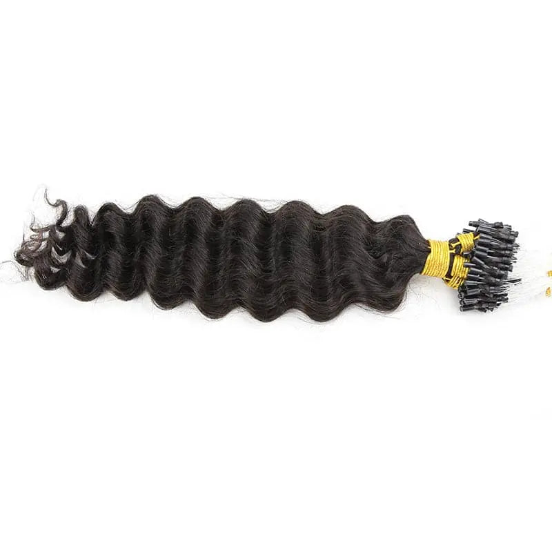 Loop Mini Extended Micro Loop HAIR EXTENSION Deep Wave Human Hair - Eayonhair – Eayonhair