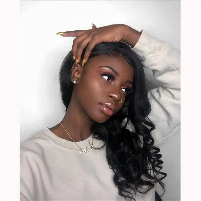 NEW Pre Plucked Big Curl Body Wave 360 HD Lace Frontal Wig BWB-4