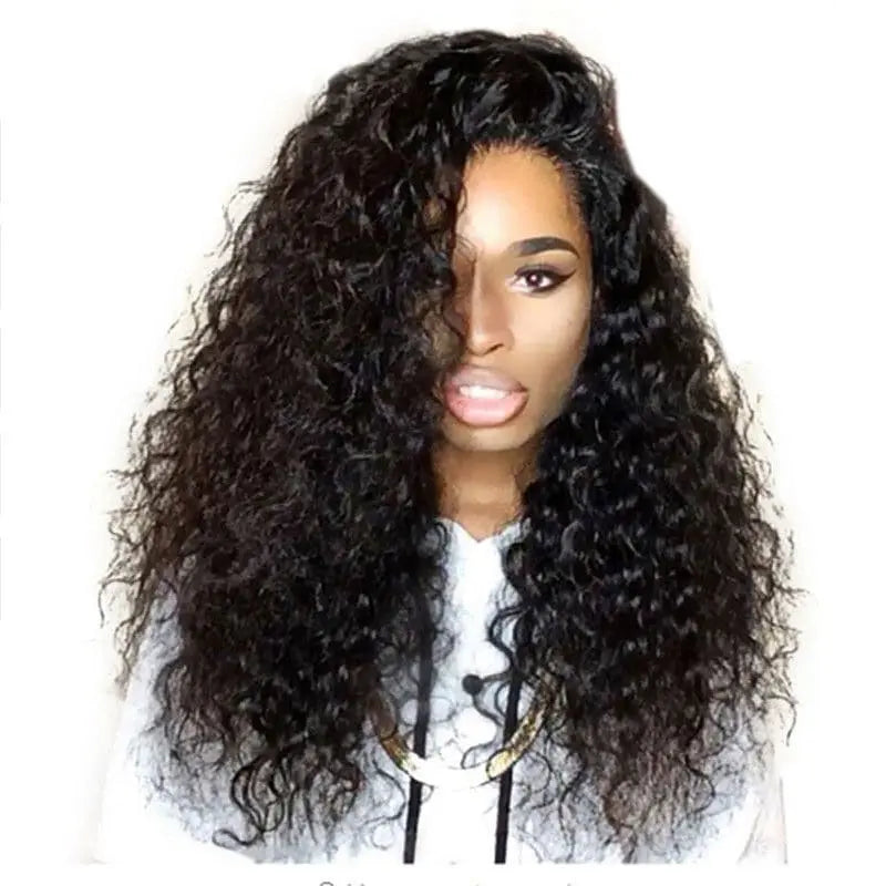 Pre Plucked Loose Curly 360 HD Lace Frontal Wig BWL 3