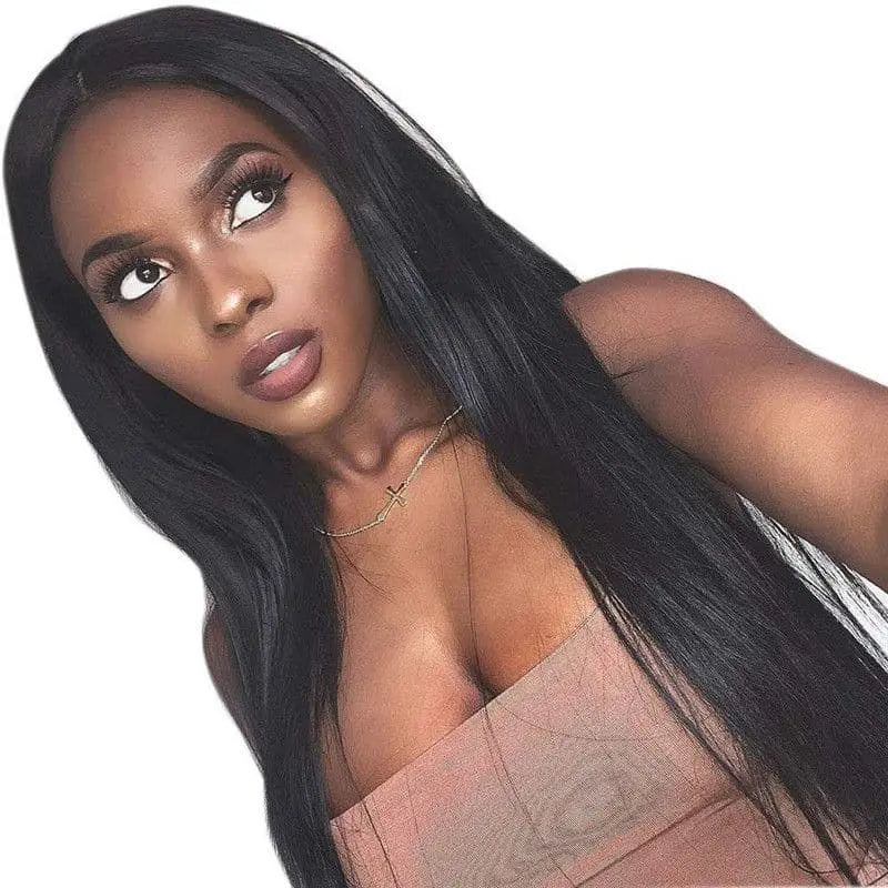Pre Plucked Silky Straight 360 HD Lace Frontal Wig BWT 1