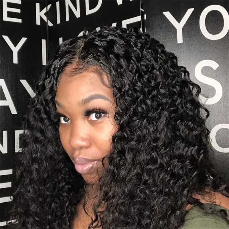 Transparent Lace Loose Curly 13x4 Lace Front Wig BBL 3
